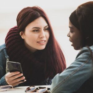 girl talking to her friend
